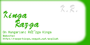 kinga razga business card